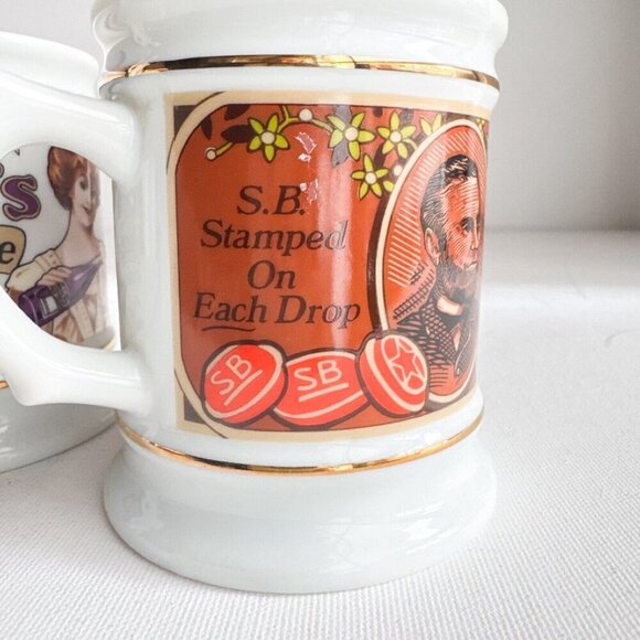 Vintage The Corner Store Mugs Set of 2 Welch's Grape Juice + Smith Bros Drops - Picture 7 of 8